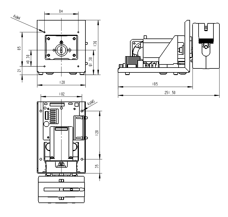 S600-10B+KZ25外(wài)形尺寸圖